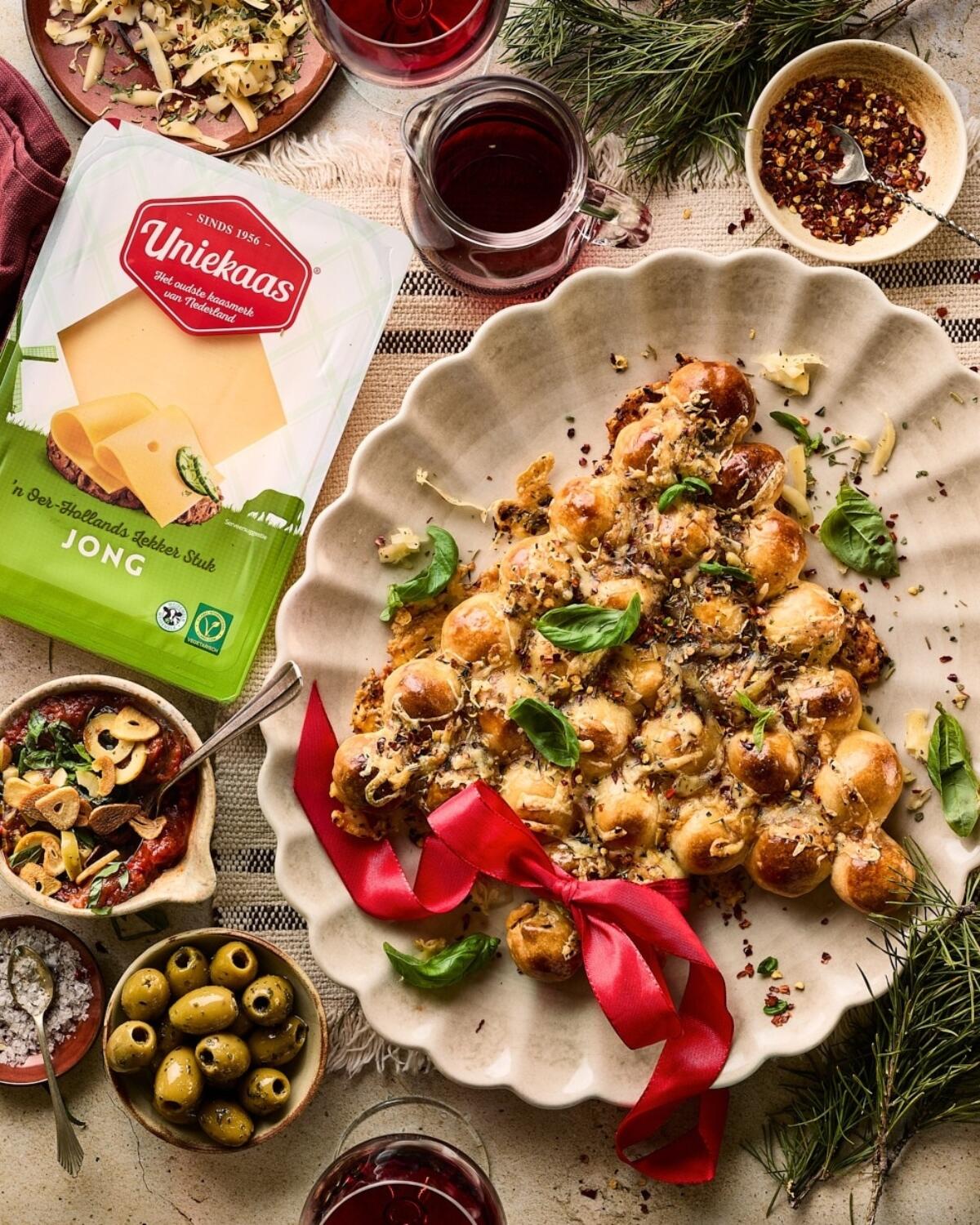 Kerstboom borrelbrood